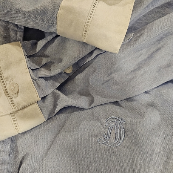 Draper James contrast collar classic button down - Picture 4 of 4